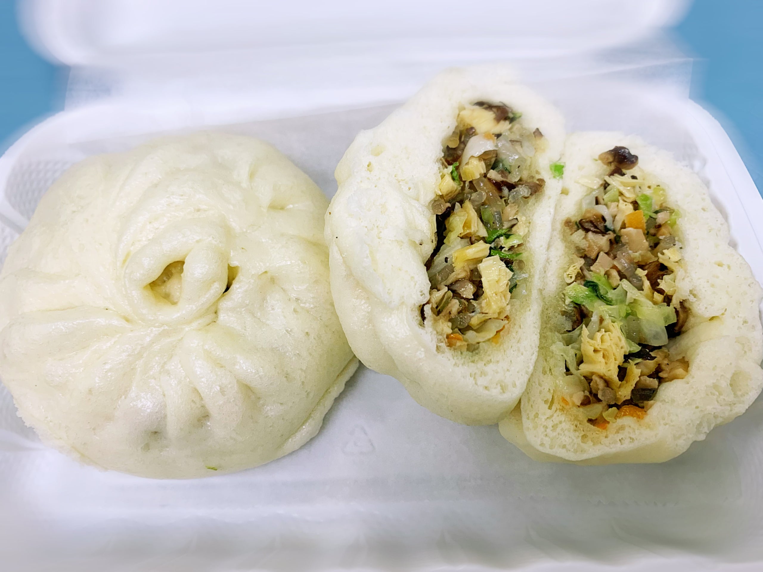 Vegetarian Steam Buns 2 Pc 腐竹香菇素包子 2个